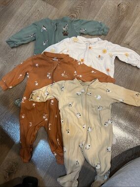 Pekkle onesie lot, boys, 3M, 4 pieces